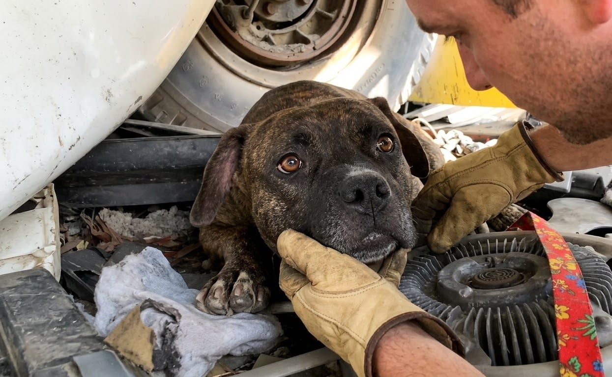 A Mother Dog Wouldn’t Leave the Brush—Until a Phone Played the Sound She Couldn’t Ignore
