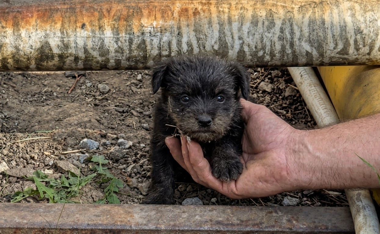 Beneath the Power Lines, a Mother Dog Guarded the Family She Couldn’t Leave