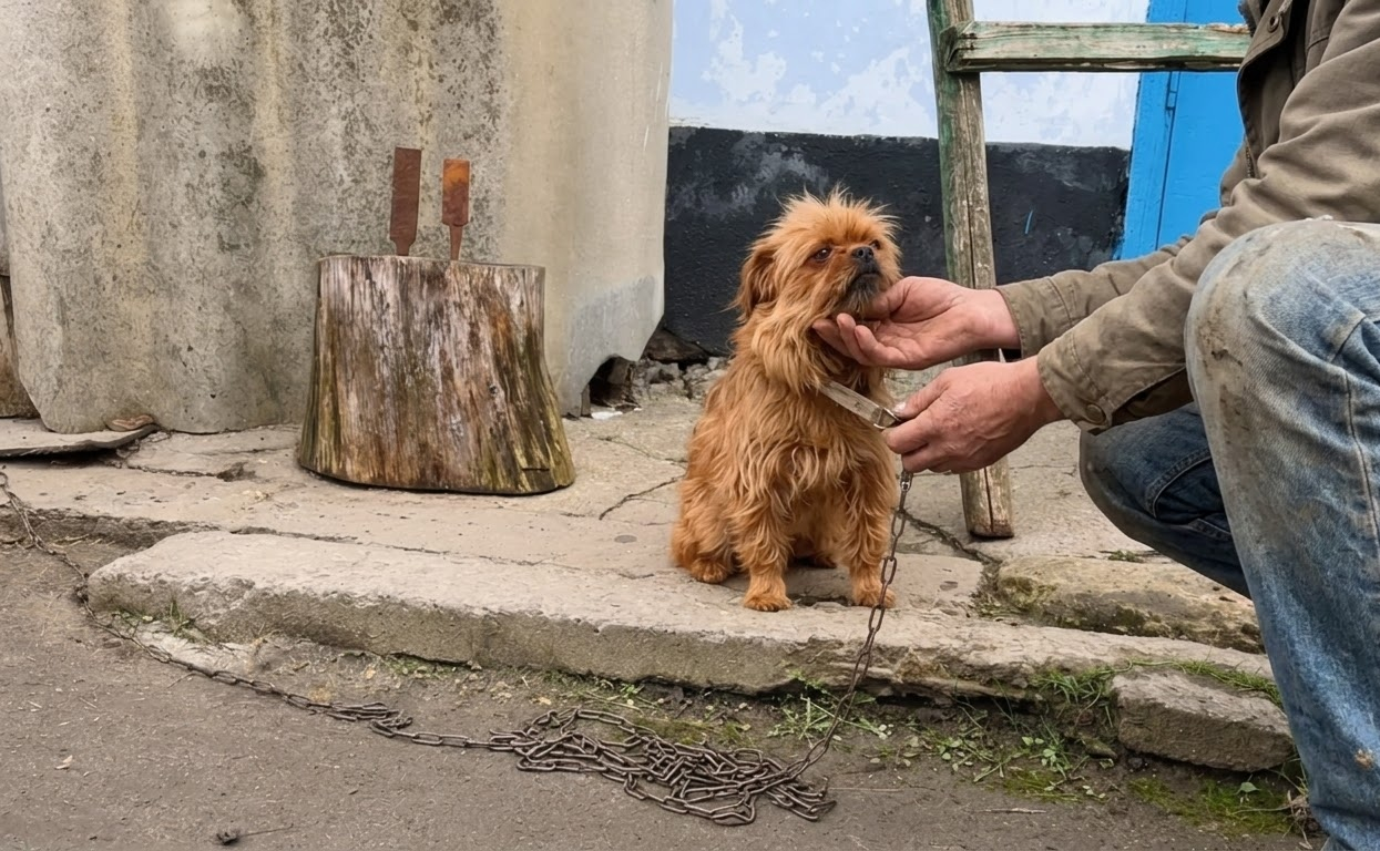 Busya Lost Four Puppies While Chained Outside, but She Never Stopped Protecting the One Left Behind