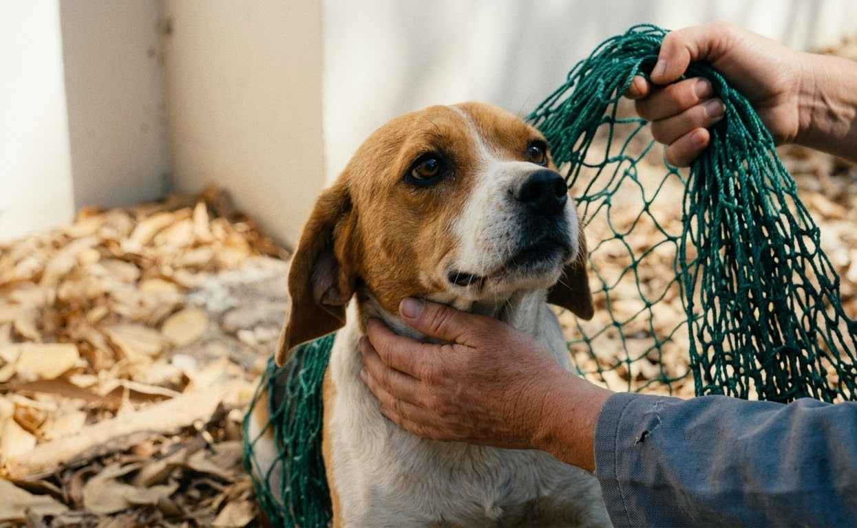 Dottie Hid Her Three Puppies in a Campus Trench Until Help Finally Reached Them
