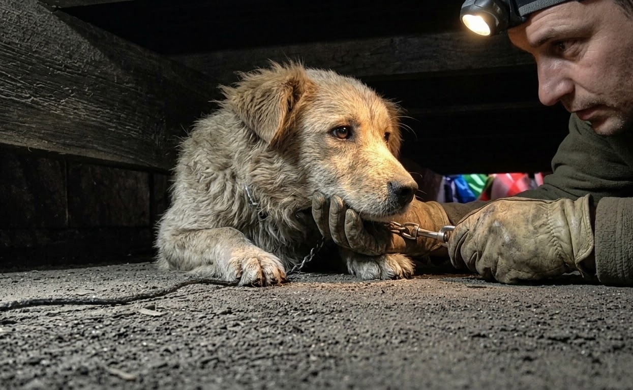 Clarabelle Hid Beneath Concrete Until a Rescuer Crawled Into the Darkness After Her