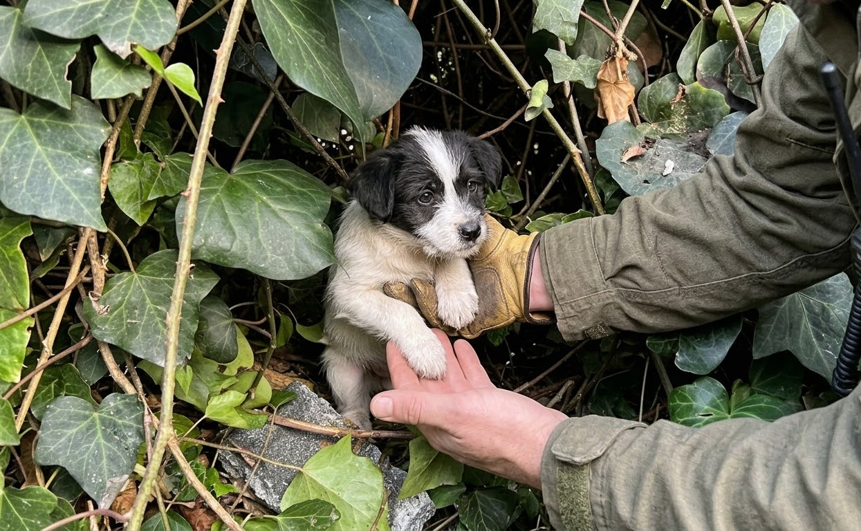 Five Motherless Puppies Hid From Everyone Until Rescuers Reached Their Shelter