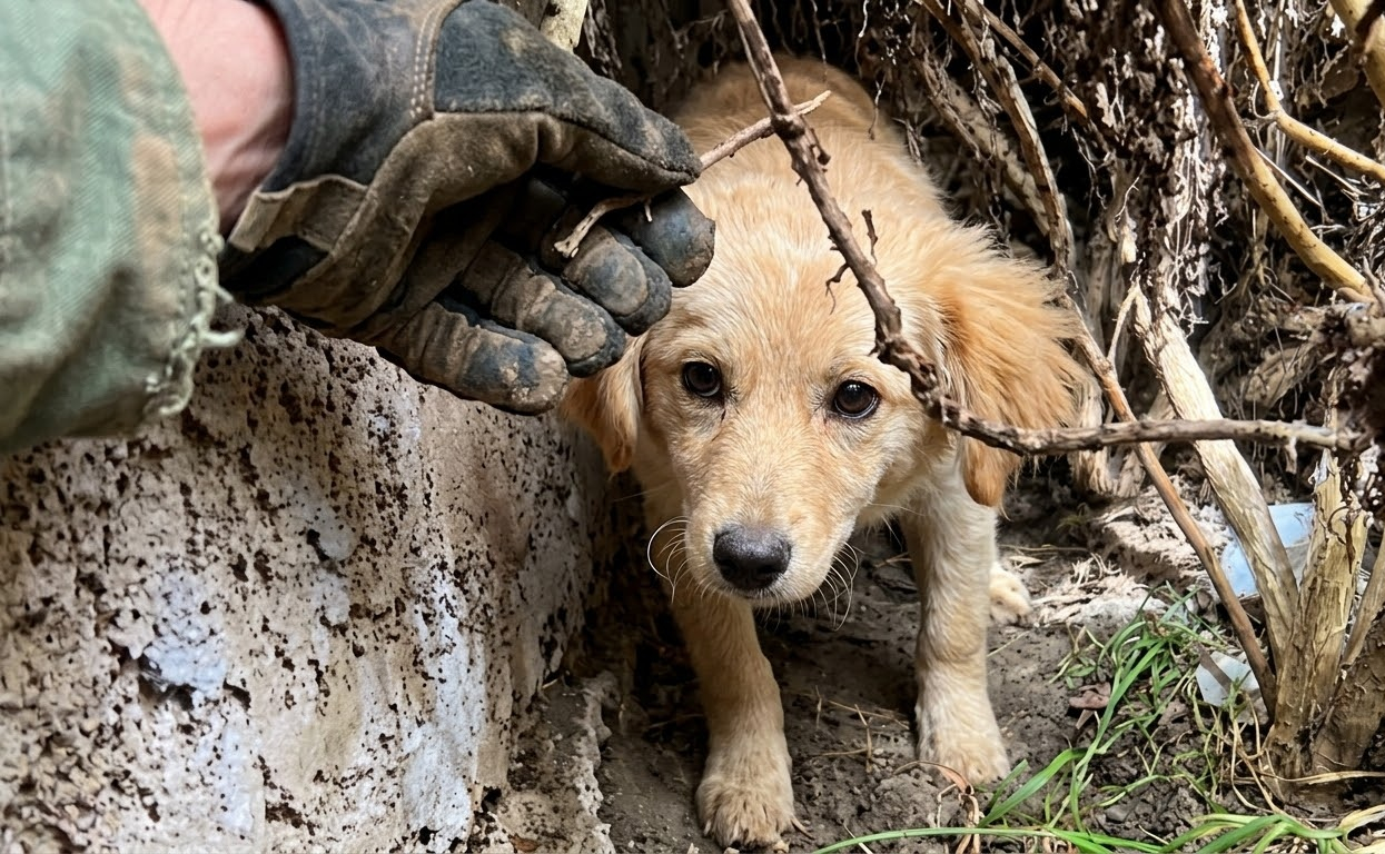 Fox Was Hiding in the Bushes Until a Late-Night Rescue Gave Him Somewhere to Belong