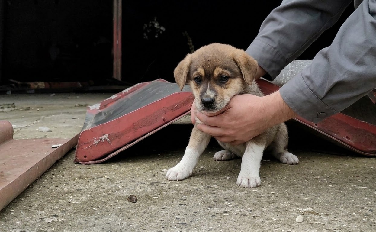 Found Trembling in the Dark, a Tiny Puppy Slowly Learned What Safety Felt Like