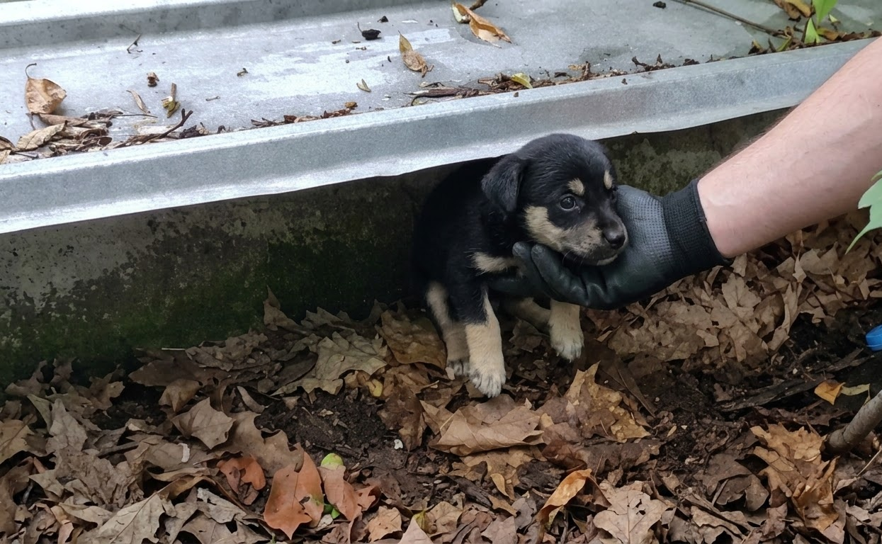 The Frightened Puppy Who Finally Stepped Out From Beneath a Car