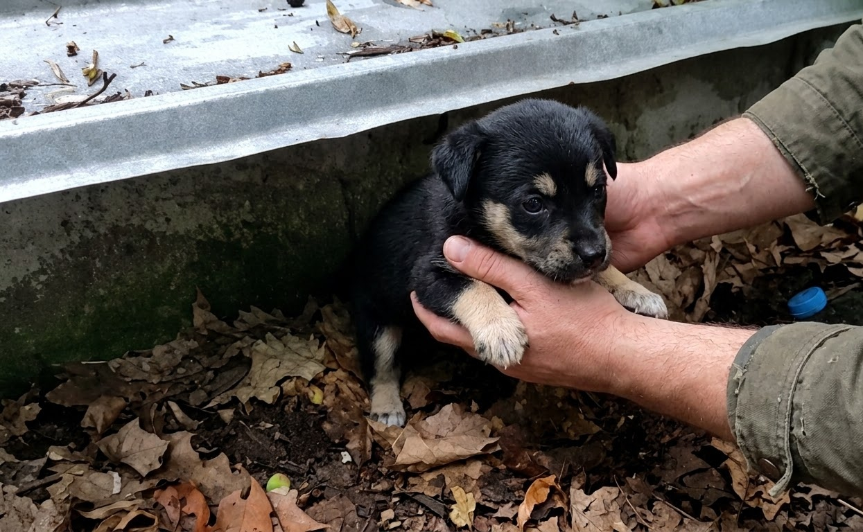 The Frightened Puppy Who Finally Stepped Out From Beneath a Car