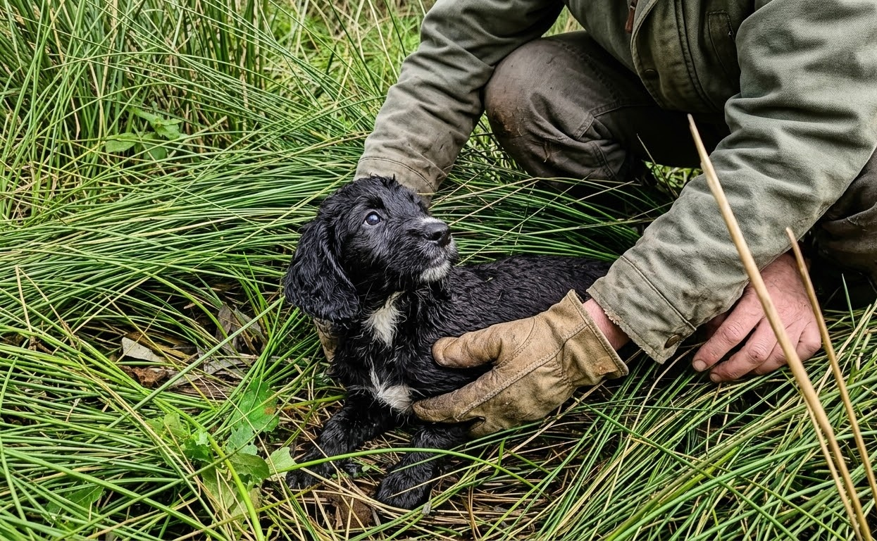 Soaked and Shivering in the Rain, a Tiny Puppy Was Given the Chance to Start Over