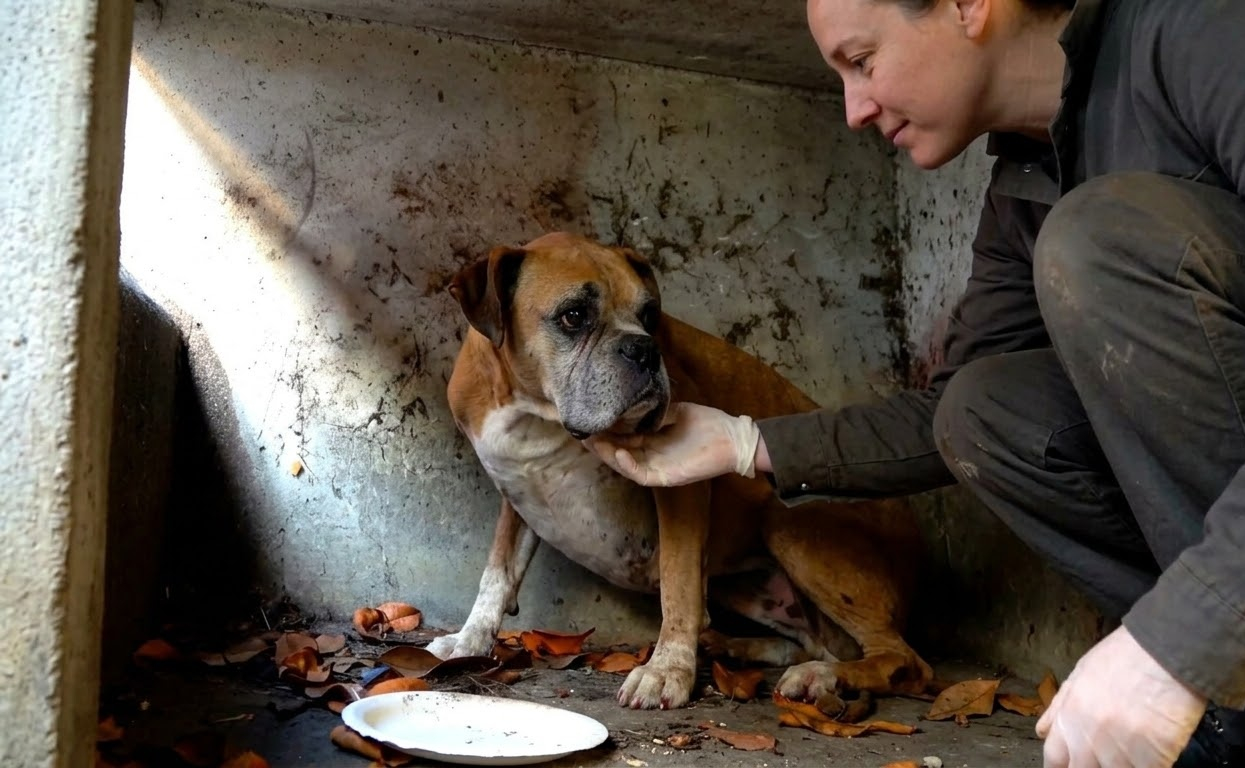 Cornered Beside a Freeway, an Old Dog Had Nowhere Safe to Run