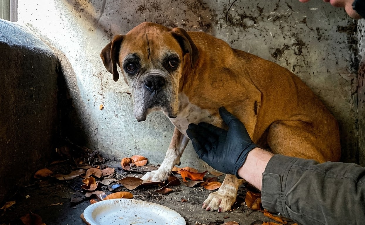 Cornered Beside a Freeway, an Old Dog Had Nowhere Safe to Run