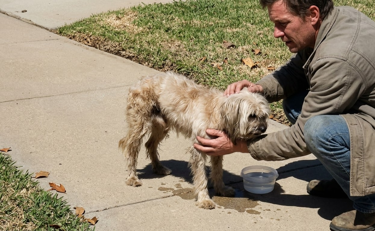The Frightened Stray Who Found Safety After a Painful Journey on the Streets