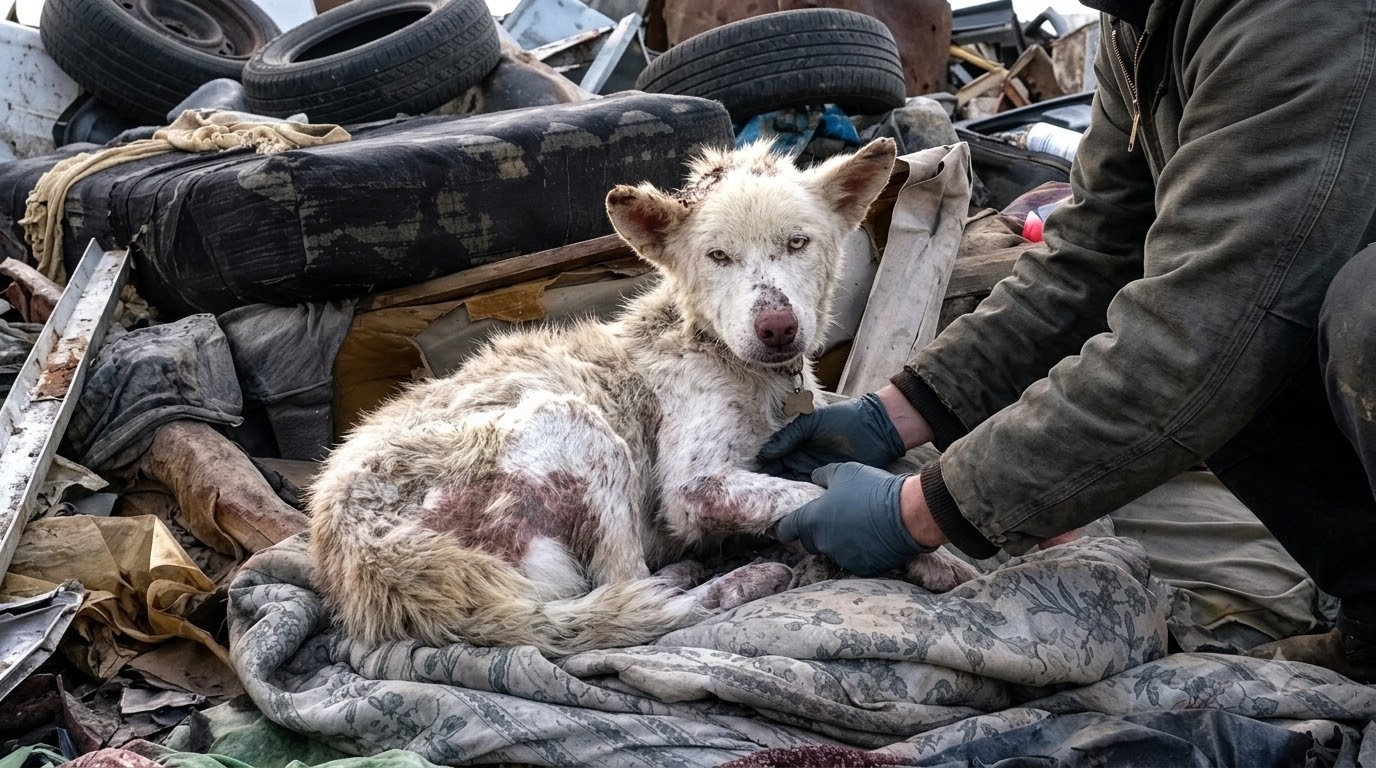 The Stray Dog Who Trusted a Stranger With Her Hidden Puppies