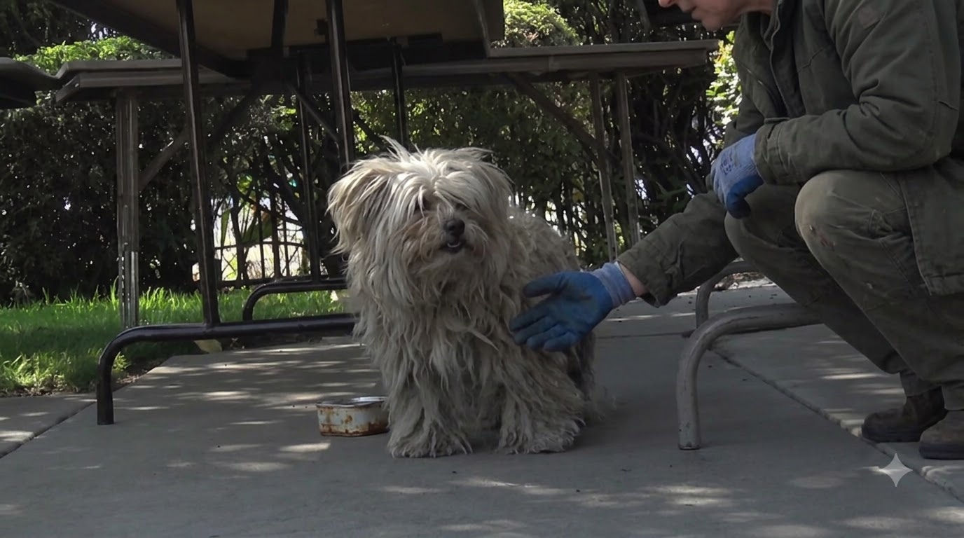 A Stray Dog Returned to the Mission With a Tiny Companion Beside Her