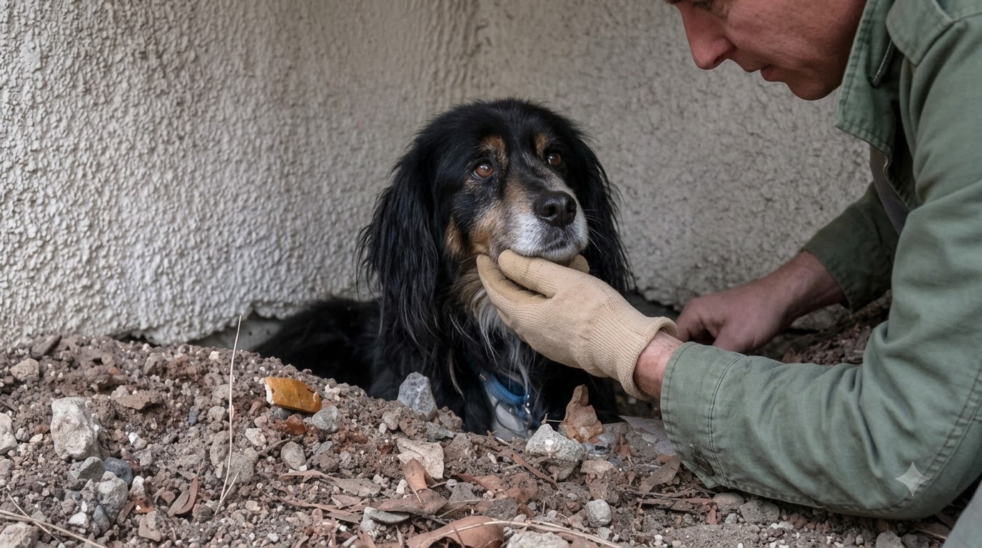 The Little Dog Beneath the Hills Finally Chose a Human Lap