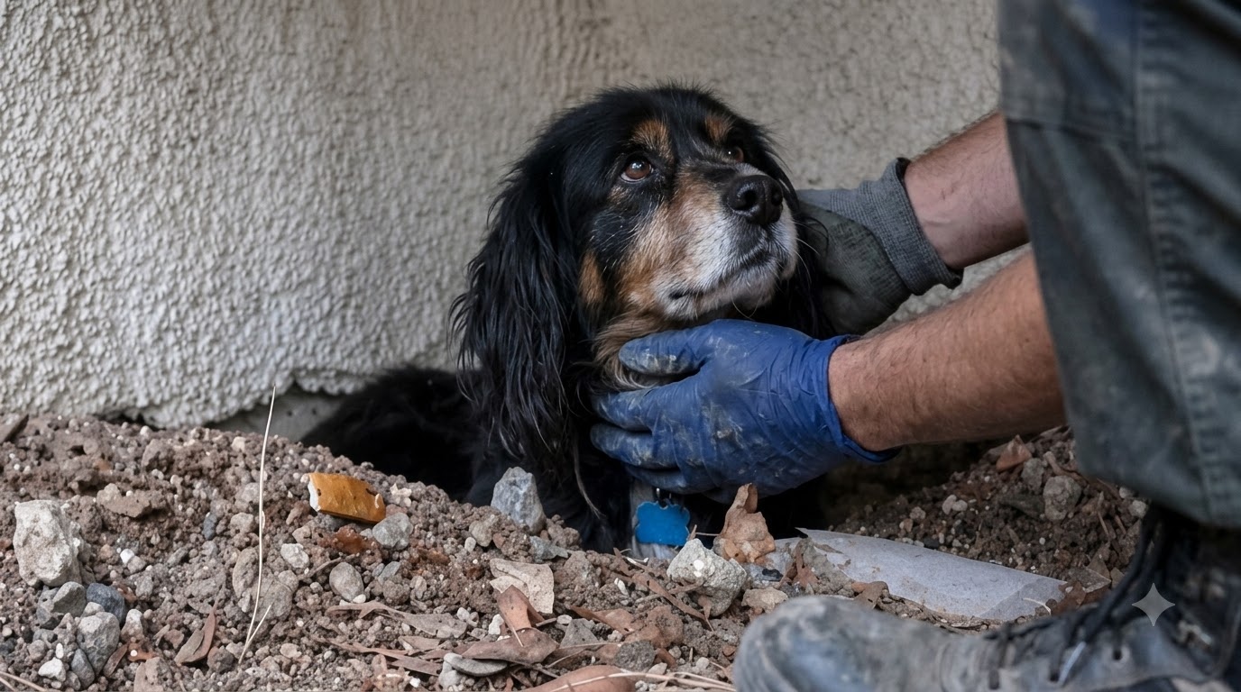 The Little Dog Beneath the Hills Finally Chose a Human Lap