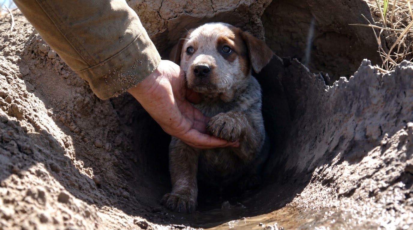 The Puppies in the Storm Drain Were Waiting for a Mother Who Would Never Return