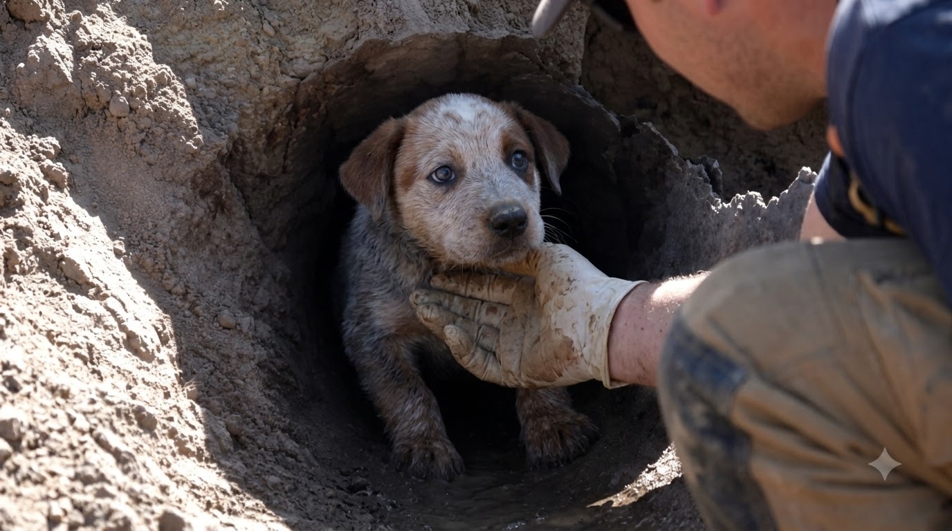 The Puppies in the Storm Drain Were Waiting for a Mother Who Would Never Return