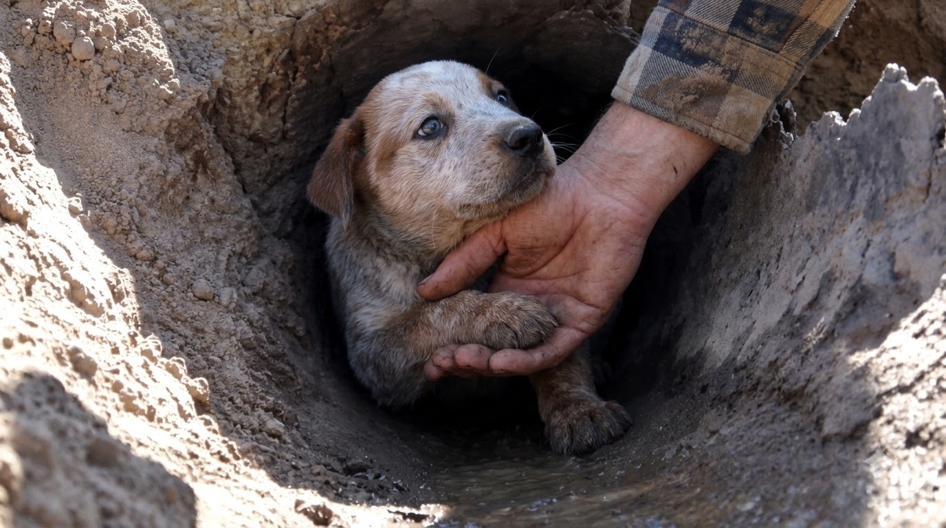 The Puppies in the Storm Drain Were Waiting for a Mother Who Would Never Return