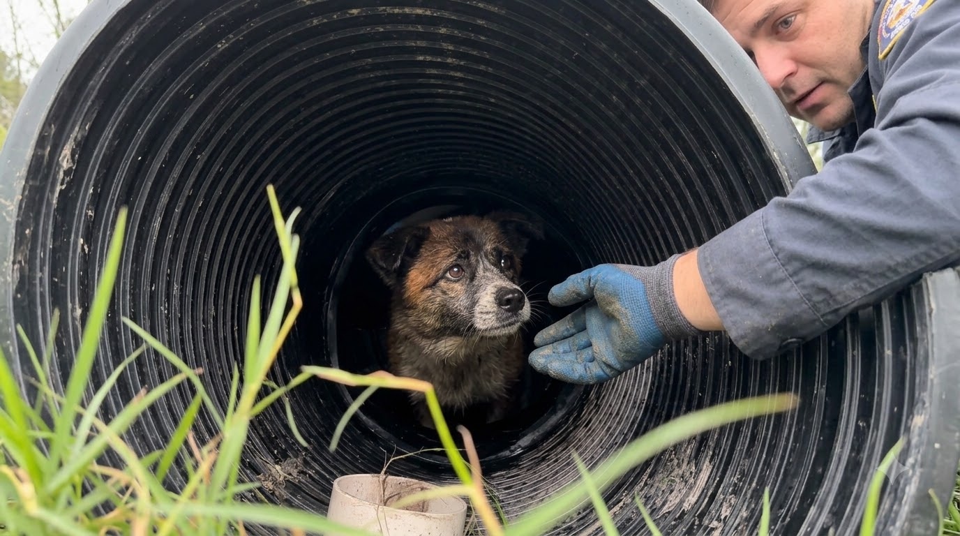 For Three Days, an Old Dog Cried Beneath the Street—Then One Woman Heard Him