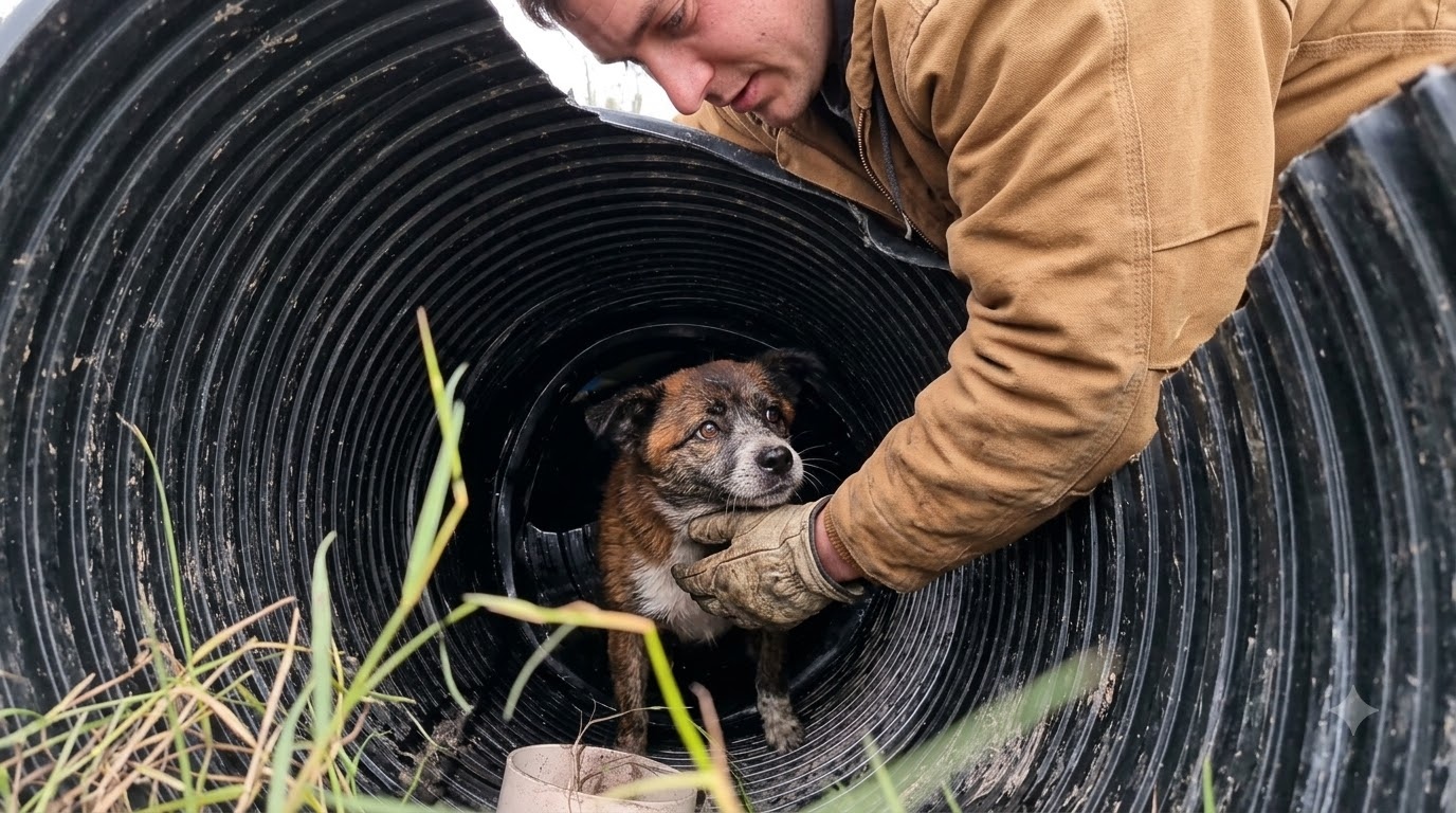 For Three Days, an Old Dog Cried Beneath the Street—Then One Woman Heard Him