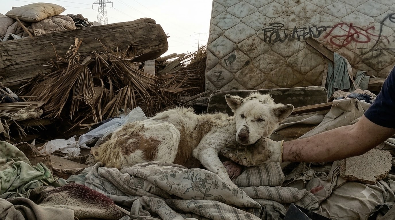 When Miley Left the Junkyard, Healing Arrived on Four Tiny Paws