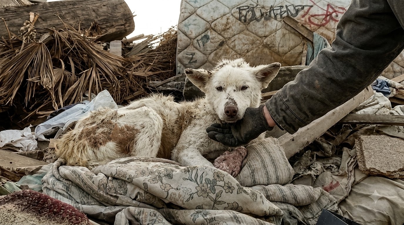 When Miley Left the Junkyard, Healing Arrived on Four Tiny Paws