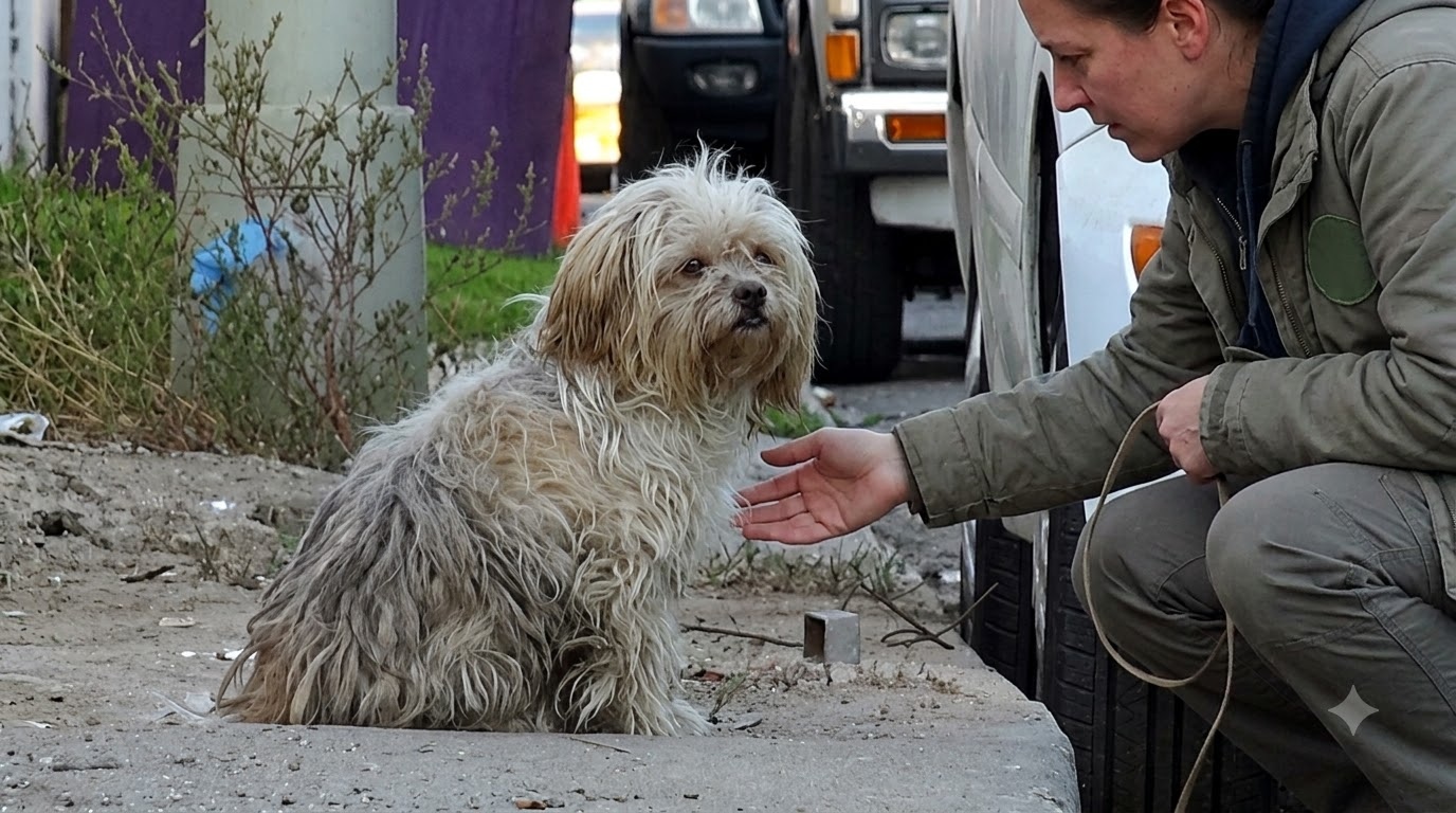 Toto Kept Showing His Teeth Until He Realized the Hands Near Him Were Kind
