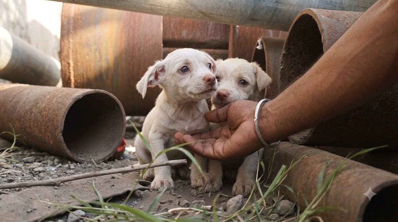 Rescuers Expected a Mother Dog—Instead, a Devoted Father Stepped Forward
