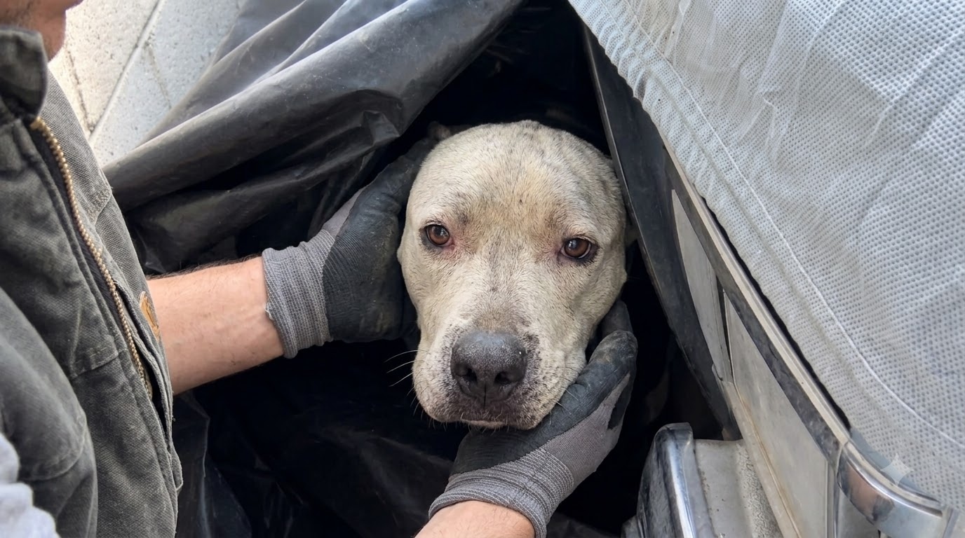 A Frightened Pit Bull’s Way Home Began With One Quiet Beep