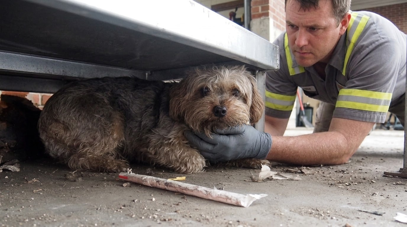 The Gap Beneath a Gas Station Tank Became a Yorkie’s Trap
