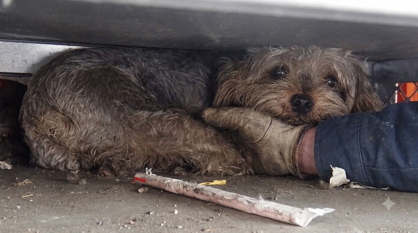 The Gap Beneath a Gas Station Tank Became a Yorkie’s Trap