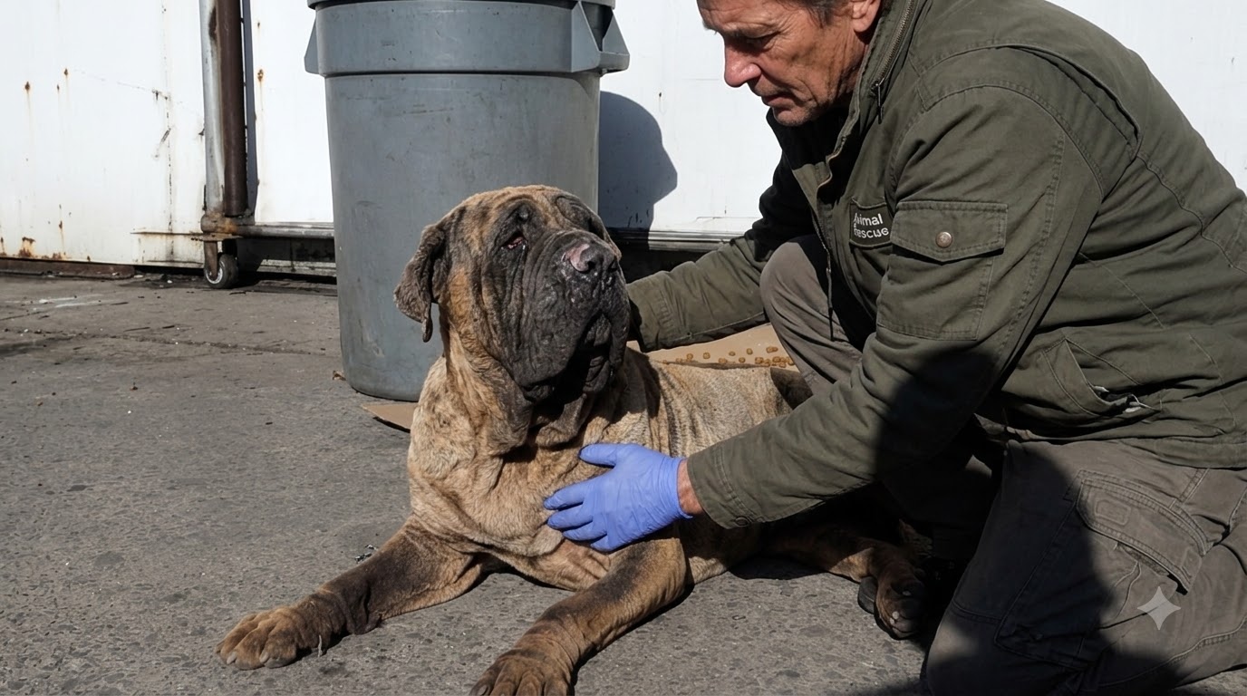 Wally Was Fading on Bare Concrete Until Someone Saw More Than an Old Dog