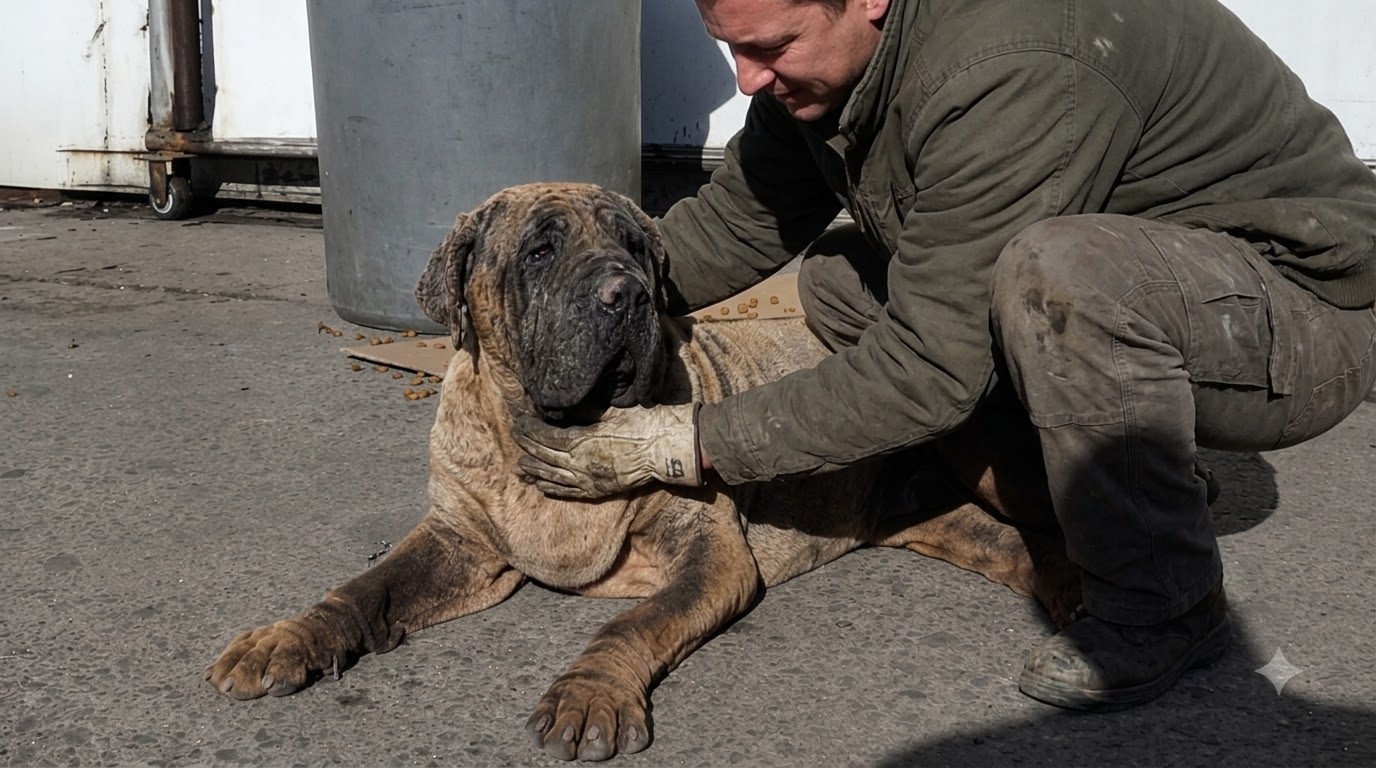 Wally Was Fading on Bare Concrete Until Someone Saw More Than an Old Dog