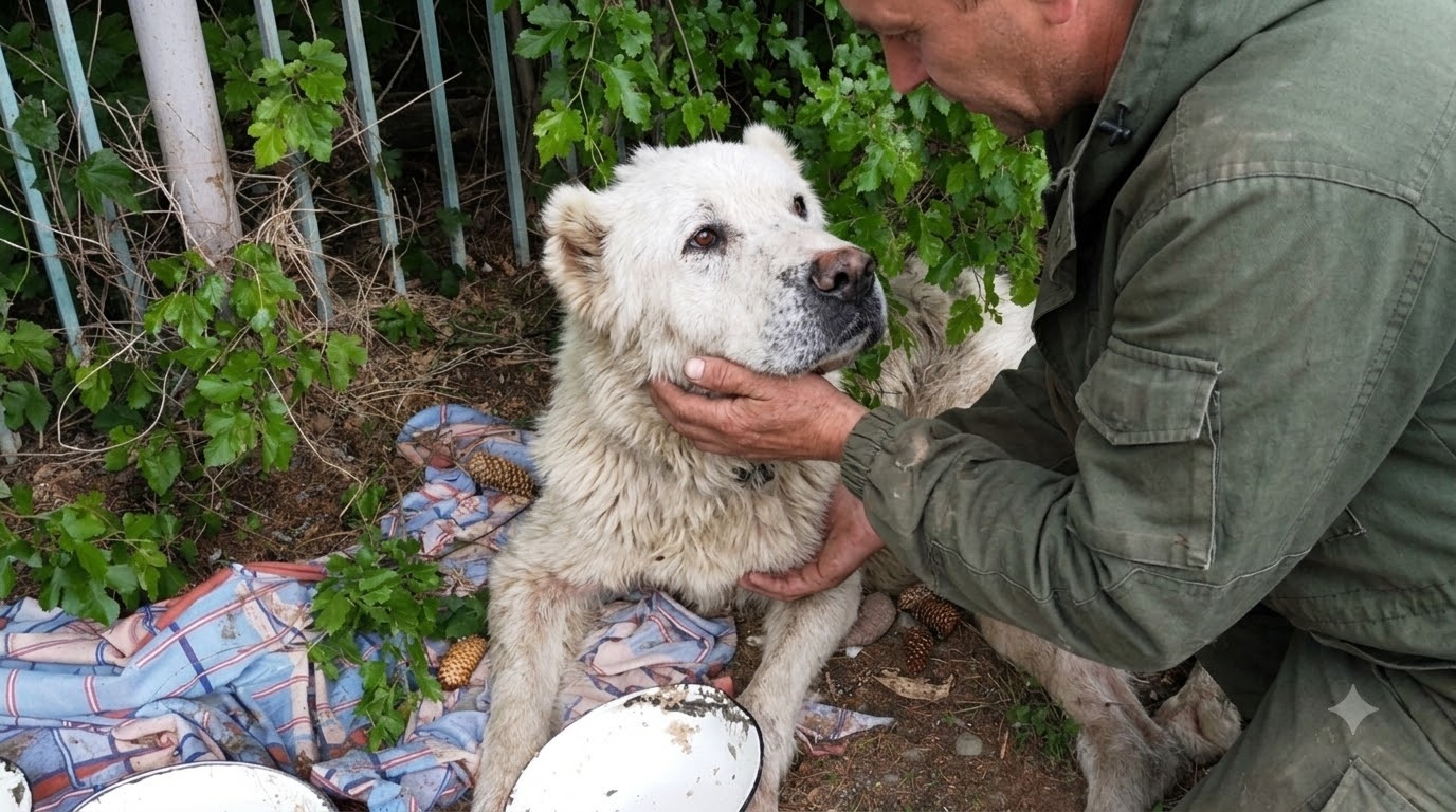 After Three Weeks in the Sun, an Elderly Dog Was Given a Reason to Stand Again