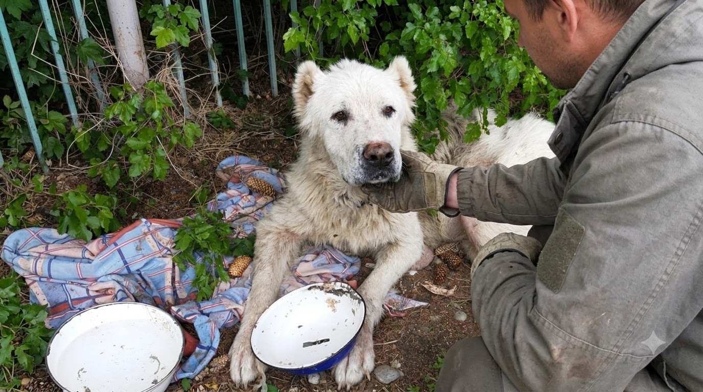 After Three Weeks in the Sun, an Elderly Dog Was Given a Reason to Stand Again