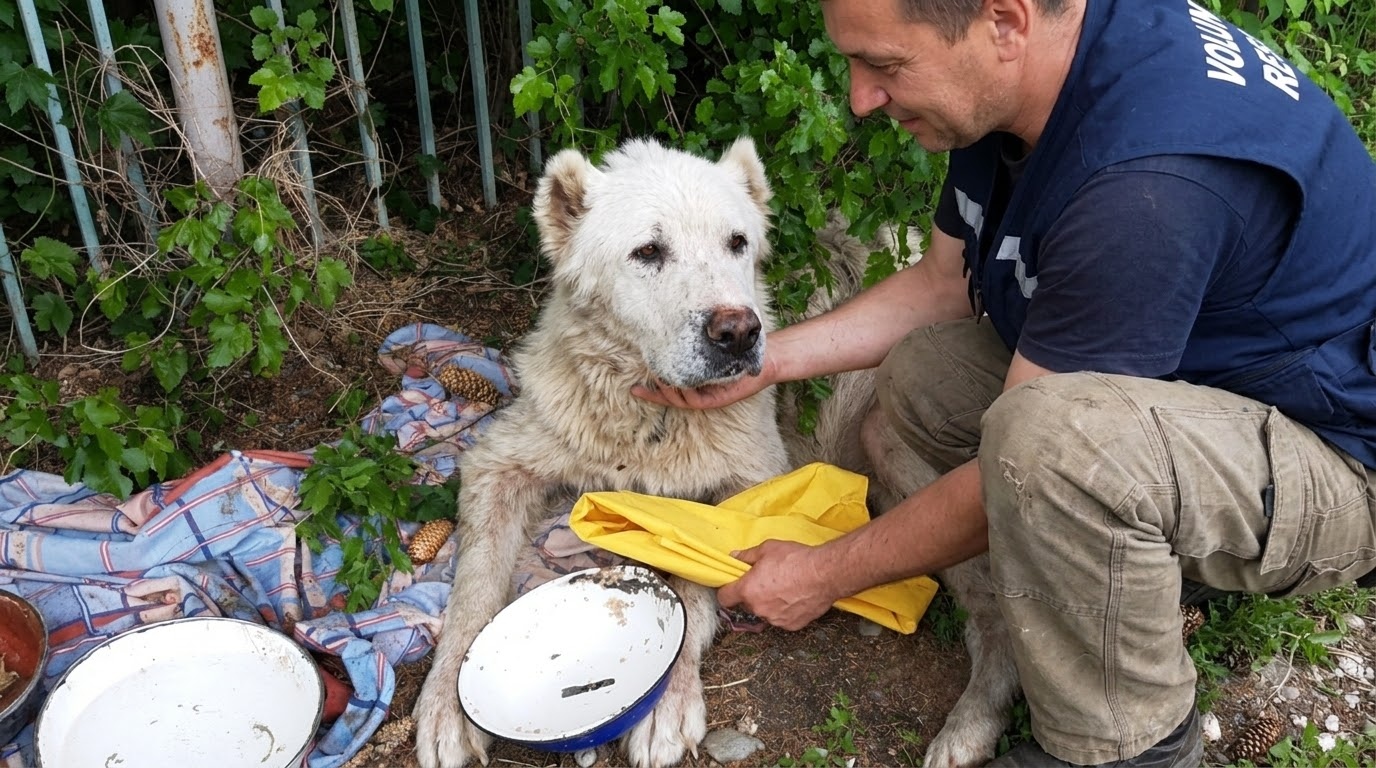 After Three Weeks in the Sun, an Elderly Dog Was Given a Reason to Stand Again