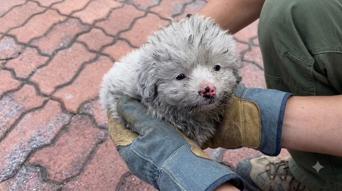 Peach Was Crying on a Frozen Street Until One Passerby Turned Back