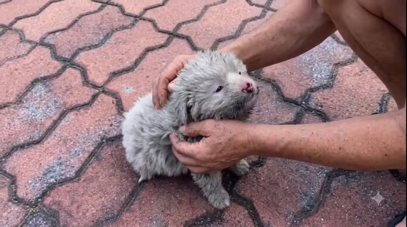 Peach Was Crying on a Frozen Street Until One Passerby Turned Back