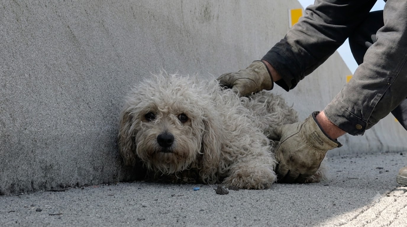 When Traffic Stopped, an Injured Dog Finally Had a Way Off the Freeway