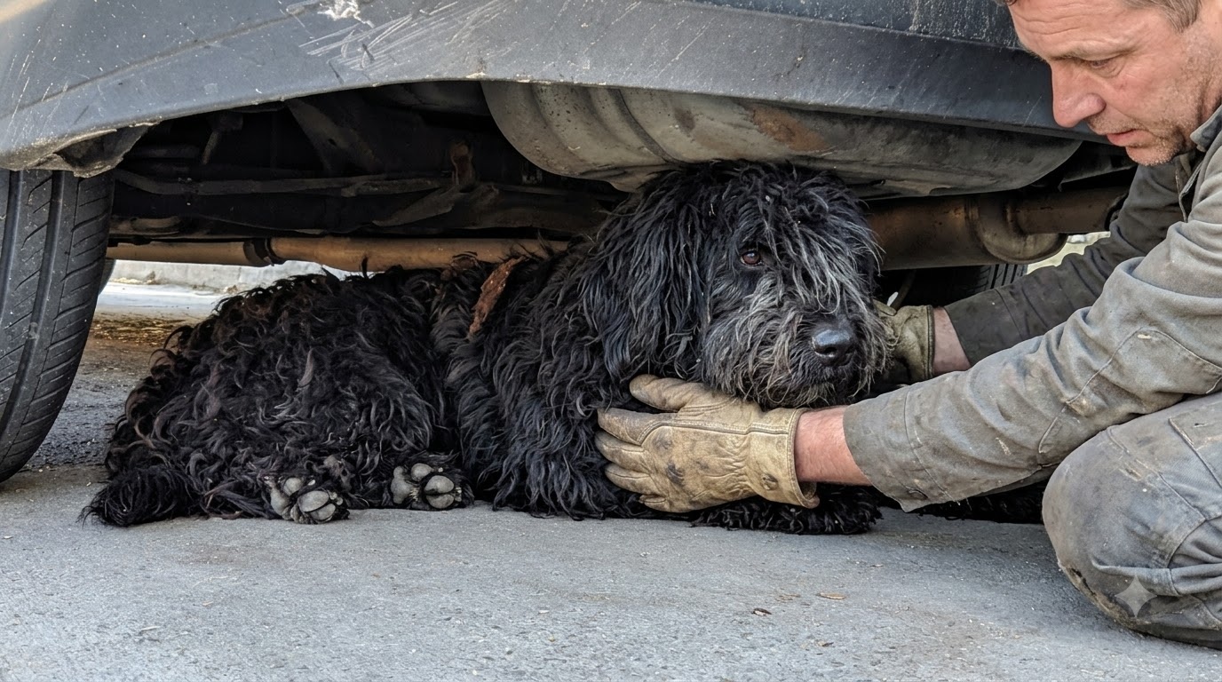 A Frightened Terrier Fought the Leash—Then Leaned Into His Rescuer’s Hand