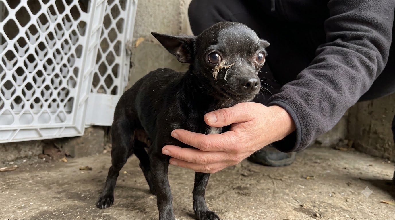 Beneath the Tangled Coat, a Frightened Stray Was Still Waiting to Be Seen