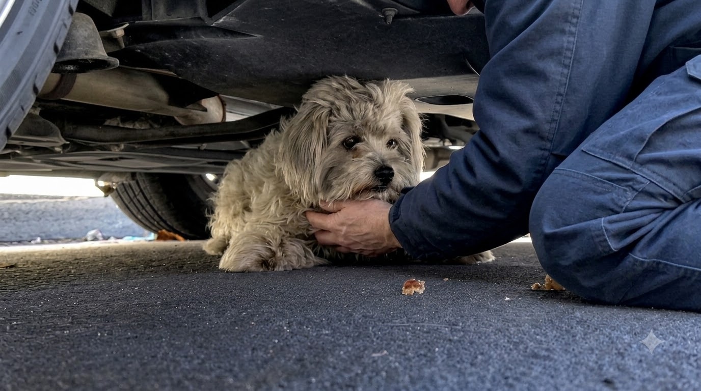 The Little Dog Under the Car Kept Outsmarting Her Rescuer—Until She Chose Trust