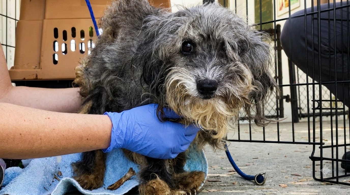 Beneath the Matted Fur, a Forgotten Dog Was Still Asking for Help