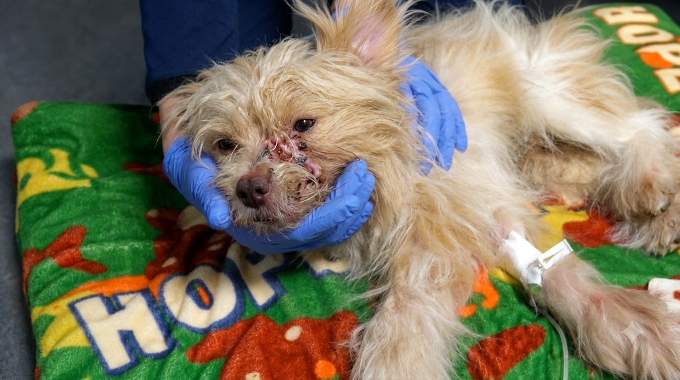 The Puppy Who Couldn’t Open His Mouth Still Chose to Trust