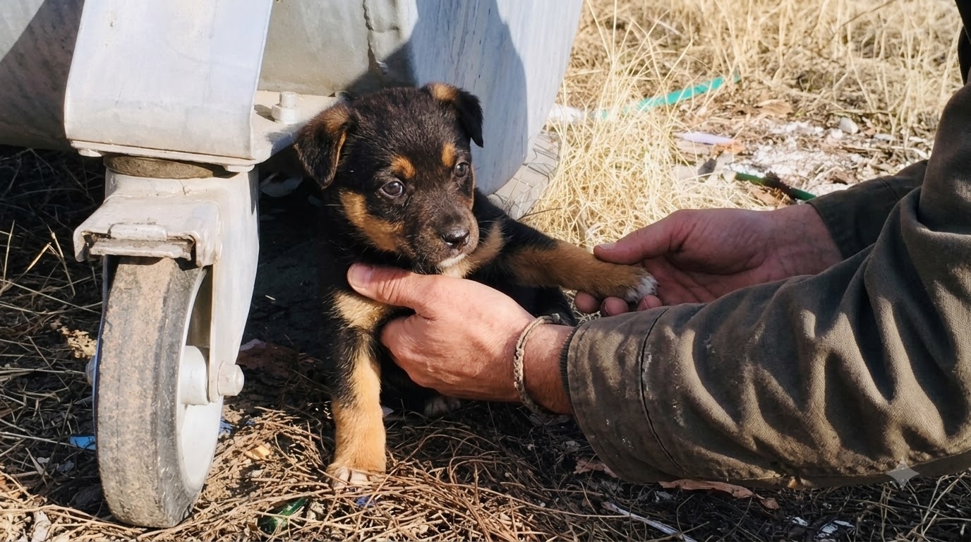 Oscar Was Waiting Beside a Dumpster When Someone Finally Stopped