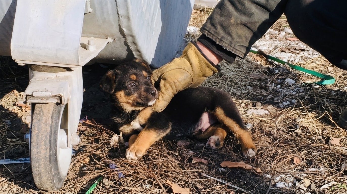 Oscar Was Waiting Beside a Dumpster When Someone Finally Stopped