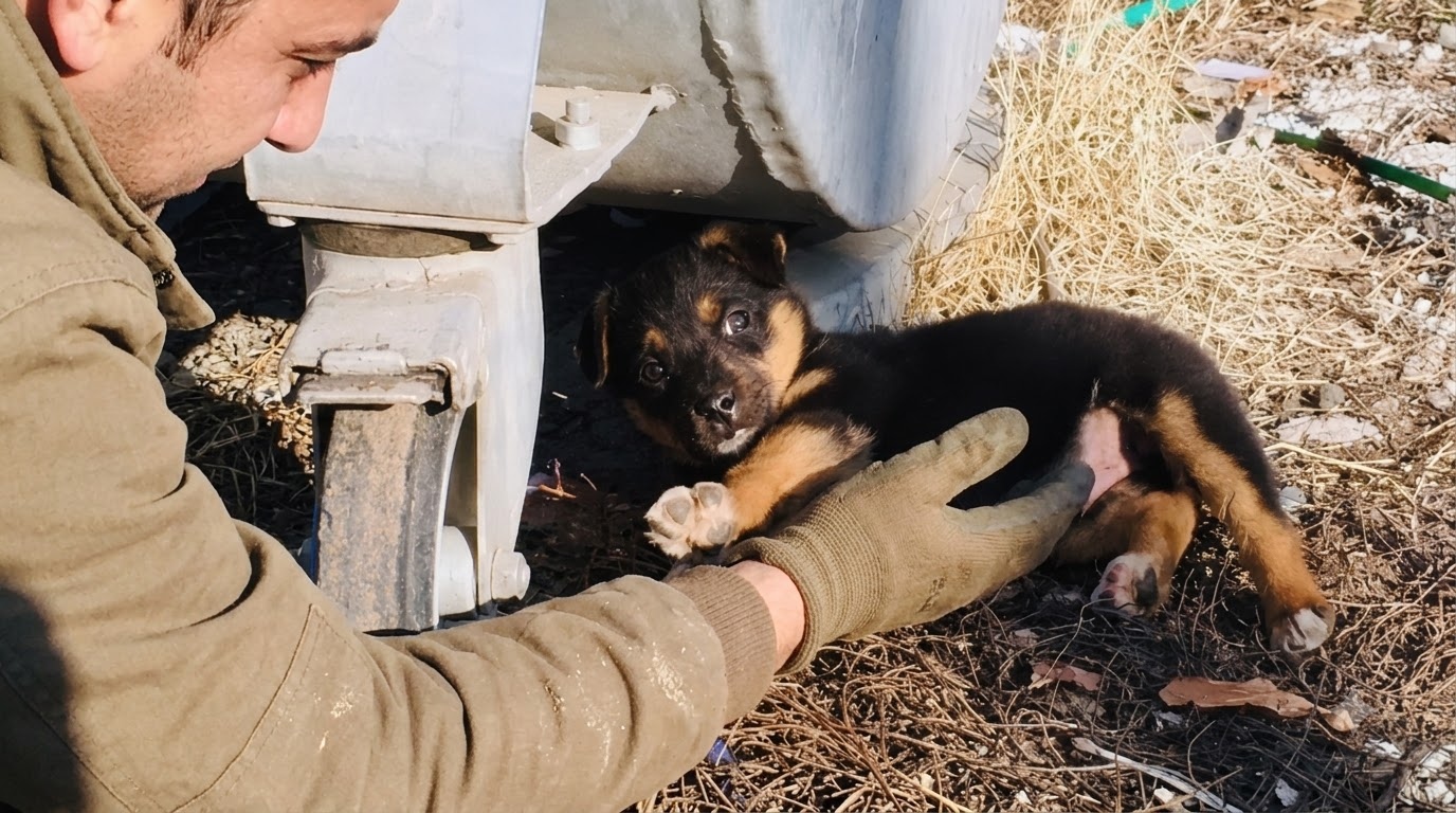 Oscar Was Waiting Beside a Dumpster When Someone Finally Stopped