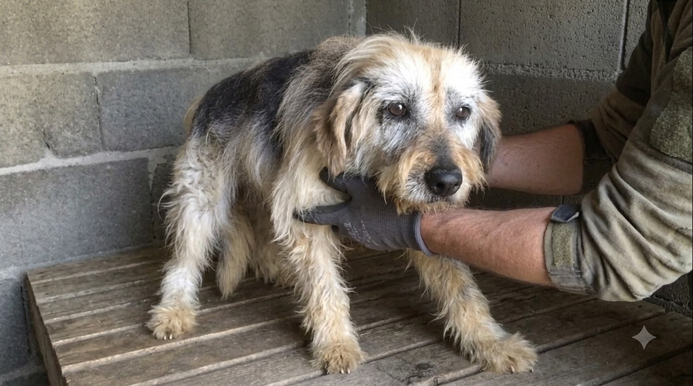 Dex Was Nearly Hairless in an Empty Field—Months Later, His Coat Told a Different Story