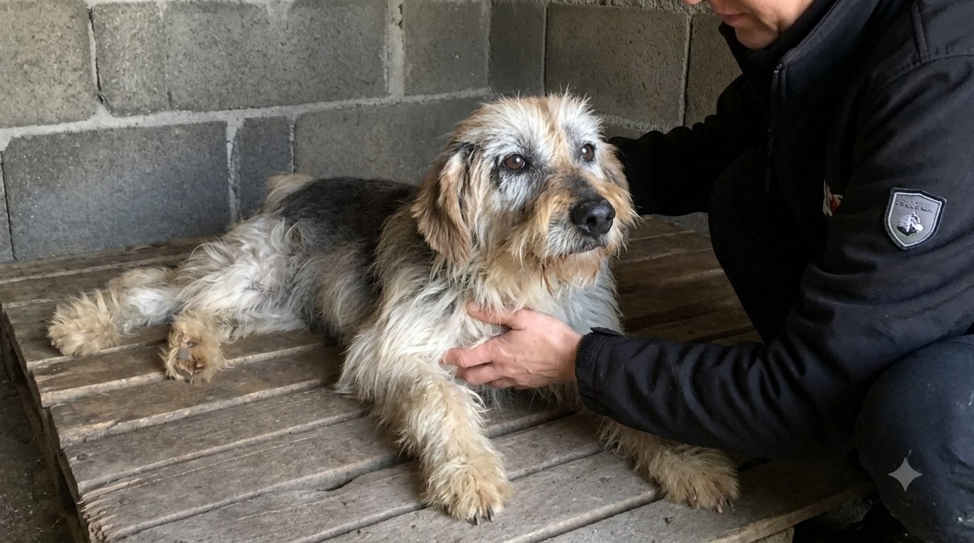 Dex Was Nearly Hairless in an Empty Field—Months Later, His Coat Told a Different Story