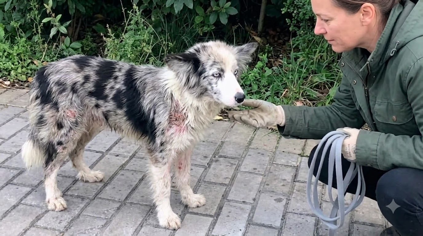 The Dog Beneath the Concrete Took One Careful Step Toward Safety
