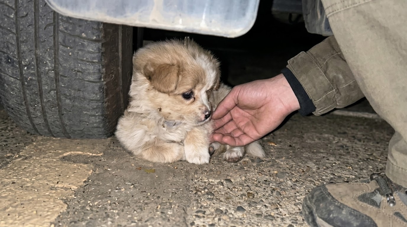 Latte Waited in the Same Place Until Someone Came Back for Her